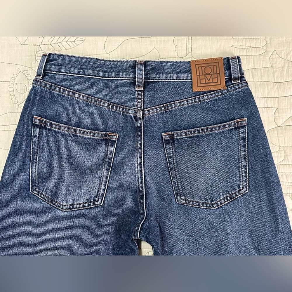 NWOT TOTEME Signature Twisted Seam Denim - Washed Blue - Sz 24 - Current Style - Picture 12 of 14
